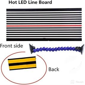 img 2 attached to 🔍 G&S GS Paintless Dent Repair LED Line Board - Double Stripe Reflector Board for Quick and Accurate Dent Fixing (Large)