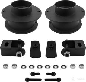 img 3 attached to 🚗 Enhanced American Automotive Front Lift Kit for Ram 2500 3500 - 3" 4WD Front Steel Coil Spring Spacers with Shock Extenders