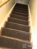 img 1 attached to Non-Slip Brown Carpet Stair Treads - 15-Pack Of 8"X30" Runners For Wooden Steps review by Cesar Danger