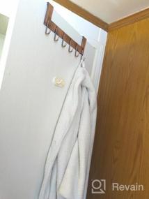 img 7 attached to WEBI Black Наддверный крючок - Универсальная дверная вешалка для одежды, полотенец и аксессуаров для ванной комнаты - Стильная наддверная вешалка для одежды и вешалка для полотенец