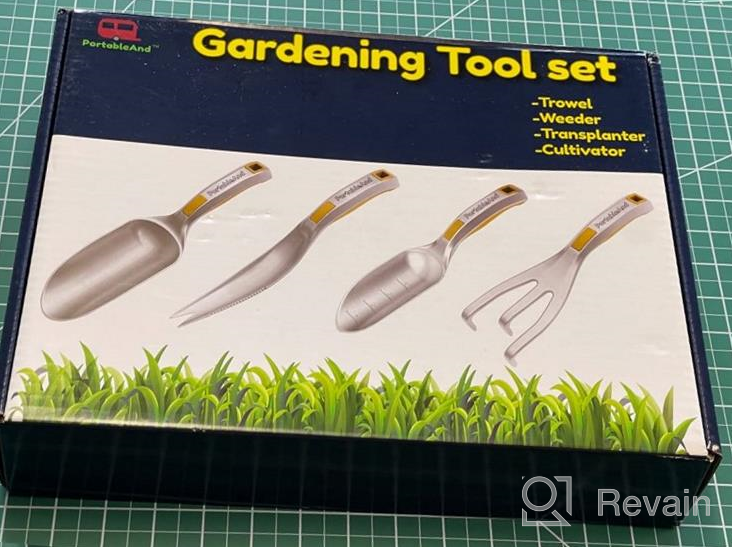 img 1 attached to Get Your Garden Game On-The-Go With Our Portable Rust-Proof Hand Trowel - Heavy Duty And Bent-Proof With Ergonomic Handle review by Jason Hutchinson