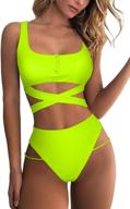 mulisky waisted swimsuit strappy beachwear women's clothing : swimsuits & cover ups logo