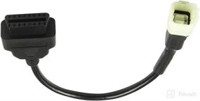 img 3 attached to 🏍️ Motorcycle 6Pin to OBD OBD2 Diagnostic Adapter Cable for Kawa-saki Motorbike - Code Reading, ECU Tune & More