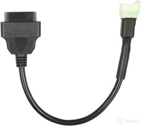 img 4 attached to 🏍️ Motorcycle 6Pin to OBD OBD2 Diagnostic Adapter Cable for Kawa-saki Motorbike - Code Reading, ECU Tune & More