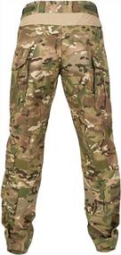 img 3 attached to CARWORNIC Tactical Camo Pants For Men With Knee Pads - Rip-Stop Military Combat Pants For Airsoft, Hunting, Paintball, And Army Use