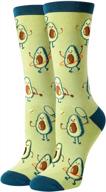 novelty women's socks - pickle, taco, avocado, donut patterns - fun and whimsical gifts logo