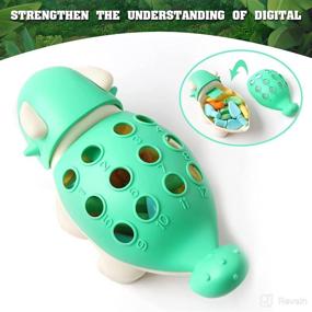 img 1 attached to Baby Sensory Dinosaur Toys: Enhance Fine Motor Skills & Learning for 18 Month+ Toddlers - Montessori Educational Gifts for 2-3 Year Old Boys and Girls