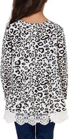 img 3 attached to T Shirt Printed Leopard Student Crewneck Girls' Clothing ~ Tops, Tees & Blouses