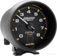 🚗 auto meter 2302 autogage shift-lite tachometer: sleek black dial/bezel, 3.750 in. логотип