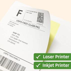 img 1 attached to High-Quality Printable White Sticker Labels - 2" X 4", 30 Sheets, Matte Finish, Laser/Inkjet Printing, 10 Labels Per Page.