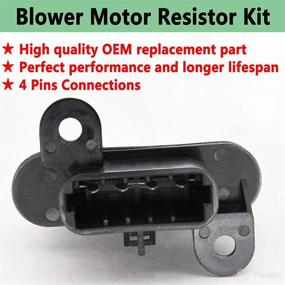 img 1 attached to 🔌 Blower Motor Resistor Kit with Wire Harness for Toyota Tacoma (2005-2018) - Replaces 973-582, 87138-04052, RU746, RU1435 - By LIYYOO