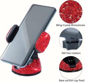 img 3 attached to Bling Car Phone Holder Car Electronics & Accessories better for Car Electronics Accessories