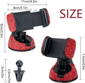 img 1 attached to Bling Car Phone Holder Car Electronics & Accessories better for Car Electronics Accessories