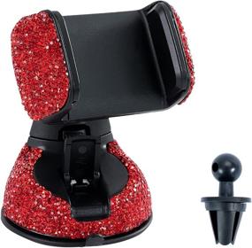 img 4 attached to Bling Car Phone Holder Car Electronics & Accessories better for Car Electronics Accessories