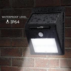 img 2 attached to Secure Your Outdoor Spaces With Housmile Solar Motion Sensor Light - 16 LED, Rainproof, 2 Intelligent Modes - 4PACK