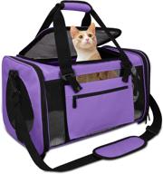 qlfyuu pet carrier airline approved - ideal for small dogs 25lbs - tsa approved cat & dog travel carrier - soft sided and perfect for small-medium pets логотип