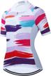 moisture-wicking short sleeve women's cycling jersey by biyingee logo