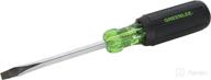 🔧 greenlee 0153-11c heavy duty screwdriver with keystone tip, 1/4" x 4 логотип