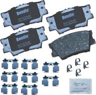 bendix cfc1212 premium copper free ceramic brake pad (rear) - complete with installation hardware логотип