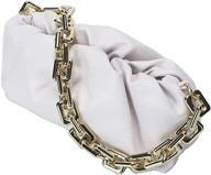 dumpling cloud clutch chain pouch purse chunky women's handbags & wallets : shoulder bags logo