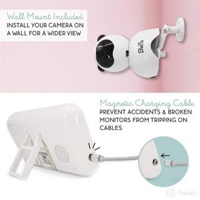 img 3 attached to 👶 Dockwell Bella Video Baby Monitor with Camera and Audio - 5" LCD Display - High Definition Clear Picture Quality - Wide Angle 340° Pan 90° Tilt - Two-Way Audio - Alert Notifications - Night Vision