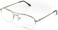 👓 enhanced visibility aviator reading glasses by optx 20/20 logo