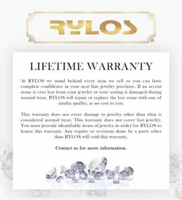 img 1 attached to Rylos Rings For Women 14K White Gold Ring Halo Of Genuine Diamonds Birthstone Ring 6X4MM Pear - Tear Drop Gemstone Jewelry For Women Gold Rings For Women Diamond Rings For Women Size 5,6,7,8,9,10