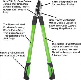 img 3 attached to WilFiks 25" Bypass Lopper: The Must-Have Garden Pruning Shears For Effortlessly Trimming Tree Branches
