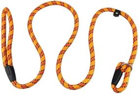 img 3 attached to 🐶 Coolrunner 5 Foot Nylon Dog Leash | Slip Lead for Dogs | Heavy Duty Rope Leash | Adjustable Training Leash for Small & Medium Dogs (10-80 lbs)