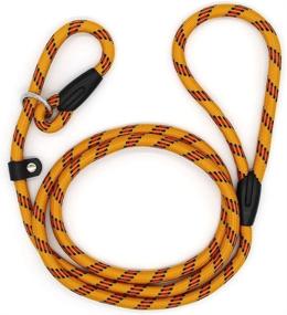 img 4 attached to 🐶 Coolrunner 5 Foot Nylon Dog Leash | Slip Lead for Dogs | Heavy Duty Rope Leash | Adjustable Training Leash for Small & Medium Dogs (10-80 lbs)