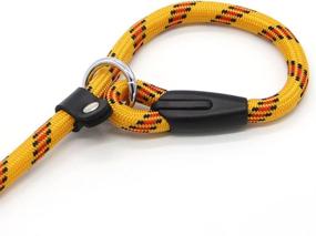 img 2 attached to 🐶 Coolrunner 5 Foot Nylon Dog Leash | Slip Lead for Dogs | Heavy Duty Rope Leash | Adjustable Training Leash for Small & Medium Dogs (10-80 lbs)