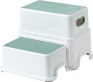 victostar 2 step stool for kids - anti-slip, sturdy & safe potty training aid for toilet, bathroom & kitchen! logo