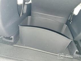 img 5 attached to Автомобильный кейс для хранения Tesla Model 3/Y - коробка для солнцезащитных очков на липучках Topfit и органайзер для гаджетов для аксессуаров