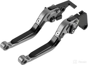 img 4 attached to Motorcycle Adjustable Clutch Levers 2016 2020 Gray Motorcycle & Powersports