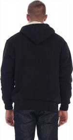 img 2 attached to Men'S Heavyweight Sherpa Lined Fleece Hoodie Jacket By Gioberti: Stay Warm And Cozy!