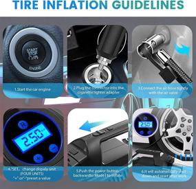 img 2 attached to 🚗 Carcome Car Vacuum Cleaner with Tire Inflator: 4-in-1 Portable Solution for a Power-Packed Clean with LCD Display, LED Light, and Digital Tire Pressure Gauge