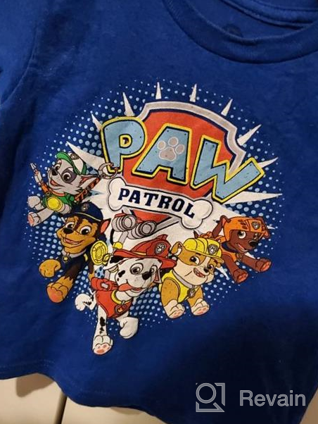 img 1 attached to PAW Patrol Boys' Toddler Short Sleeve T-Shirt-Chase, Marshall, Rubble, Zuma, Rocky-Nick Jr, Sky Blue, 5T" - Adventure-Ready PAW Patrol Boys' Short Sleeve T-Shirt in Sky Blue, 5T. review by Vangele Carson