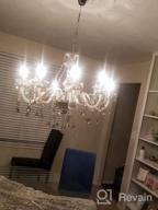 img 1 attached to Ridgeyard Crystal Chandelier - 10 Elegant Lights For A Luxury Living Room review by Josh Culotta