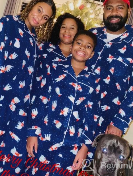 img 1 attached to 🎄 Matching Family Christmas Pajamas - Red PajamaGrams for Christmas review by Maurice Vianes