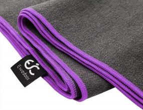 img 1 attached to Non Slip Microfiber Yoga Towel With Anchor Fit Corners - Sweat Absorbent For Hot Yoga, Pilates And Workouts