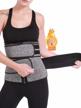 slimbelle neoprene waist trainer corset trimmer belt for women - sporty tummy control workout shaper - slimming waist cincher girdle logo