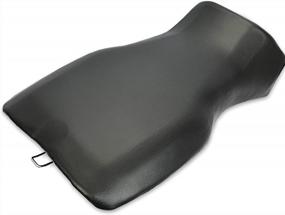 img 3 attached to Premium Black Leather Seat Cover Replacement For 2005-2014 Polaris Sportsman 400/450/500/600/700/800 Hawkeye 400, Compatible With 2683433-070 And 2684882-070