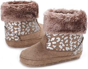 img 2 attached to 👶 YUNTEN Winter Anti-Slip Prewalker Boys' Shoes - Boots: Keep Your Little One Safe and Stylish!