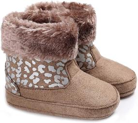 img 4 attached to 👶 YUNTEN Winter Anti-Slip Prewalker Boys' Shoes - Boots: Keep Your Little One Safe and Stylish!