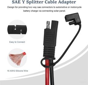 img 3 attached to 3FT/0.9m 16AWG SAE to Female Cigarette Lighter Adapter: Power Extension Cord with Quick Release Plug