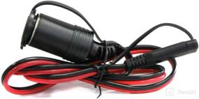 img 4 attached to 3FT/0.9m 16AWG SAE to Female Cigarette Lighter Adapter: Power Extension Cord with Quick Release Plug