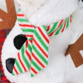 img 1 attached to 🎄 Winter Warmth and Christmas Cheer: Sebaoyu Christmas Dog Sweater Outfit for Small Pets - Hoodie Coat with Cute Snowman Cosplay - Perfect Xmas Costume