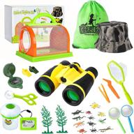 bug catcher kit for kids with compass, magnifying glass, binoculars, safari hat and butterfly net - outdoor adventure educational gift for boys girls logo