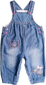 img 3 attached to ZL MAGIC Embroidery Overalls Jumpsuits Apparel & Accessories Baby Girls - Clothing