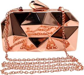img 4 attached to Goodbag Boutique Lattice Pattern Shoulder Women's Handbags & Wallets : Clutches & Evening Bags
